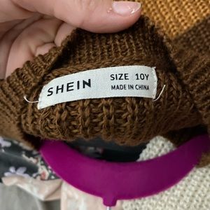Two knitted sweatshirts from shein same size